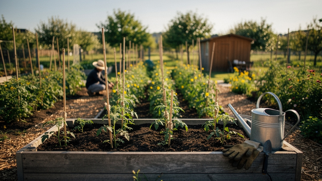 Иллюстрация: Как вырастить помидоры в открытом грунте: пошаговое руководство