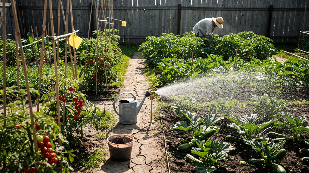 Иллюстрация: Июль на даче: полив, подкормка, защита от вредителей