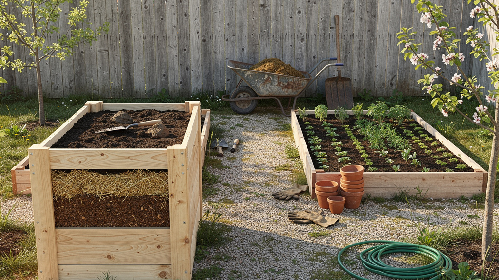 Иллюстрация: Тёплые грядки своими руками: пошаговая сборка