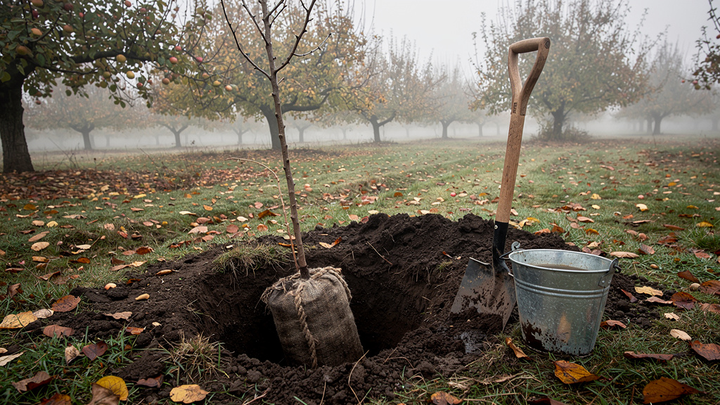 Посадка плодовых деревьев осенью: пошаговый план