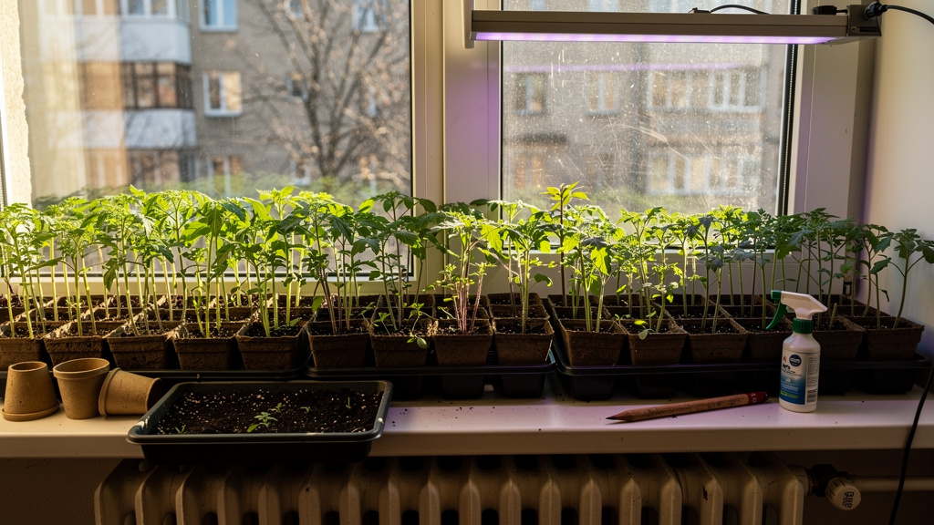 Иллюстрация: Как вырастить крепкую рассаду томатов в домашних условиях