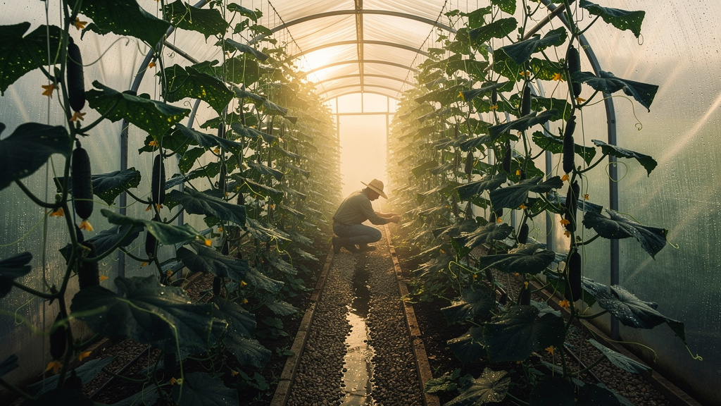 Иллюстрация: Выращивание огурцов в теплице: от посадки до урожая