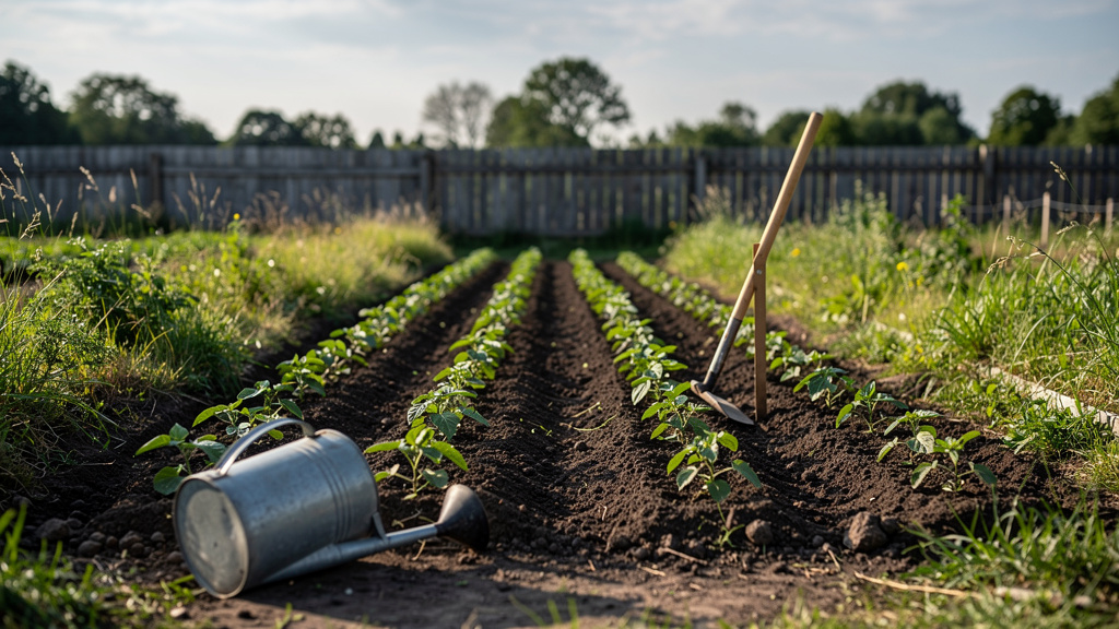Иллюстрация: Уход за фасоль после посадки: полив, рыхление, окучивание