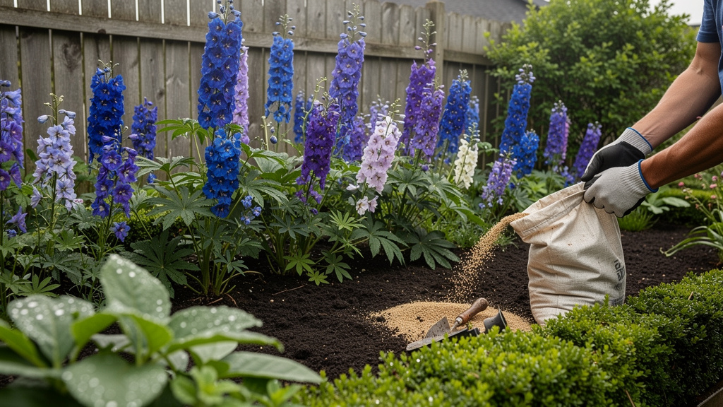 Иллюстрация: Подкормка дельфиниум: когда и чем удобрять
